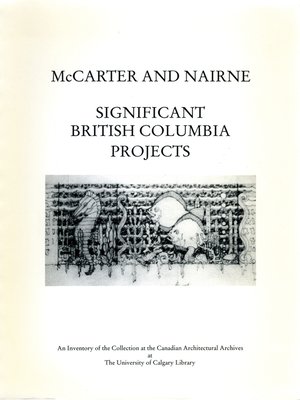 cover image of McCarter and Nairne